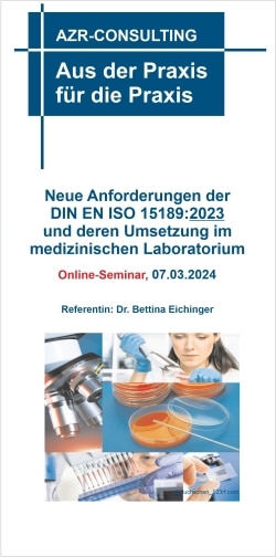 Neue Anforderungen der DIN EN ISO 15189:2023 Neue Anforderungen der DIN EN ISO 15189:2023