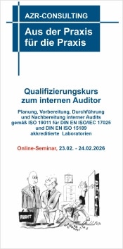 Qualifizierungskurs zum internen Auditor Qualifizierungskurs zum internen Auditor